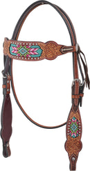Headstall with Beaded Inlay