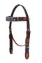 Headstall with hand painted Floral Vine