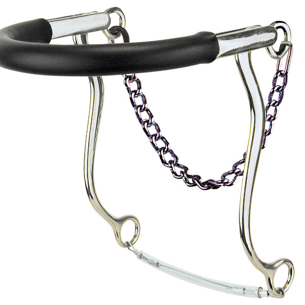Hackamore Kelly Silver Star Avec Nez En Caoutchouc - Acier