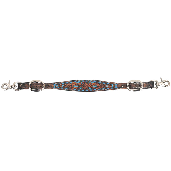 Wither Strap, Bronco Blue Texas Flower