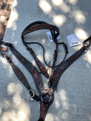 Headstall, Dark Flash Arizona Flower