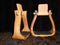 Nettles Barrel Racing Stirrups, Clear Varnish